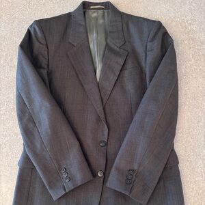 Men’s brown wool blazer classic fit size L
